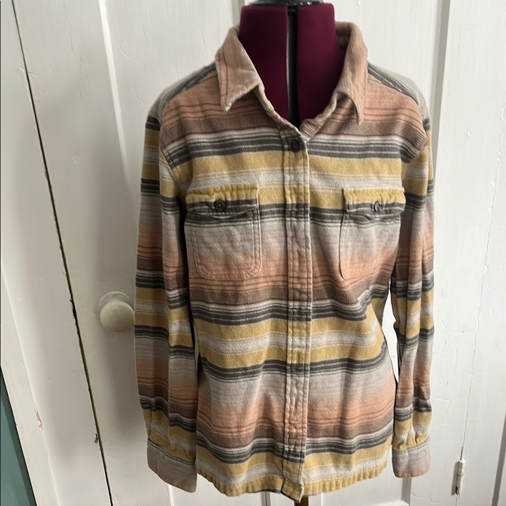 Patagonia Organic Cotton Striped Flannel
